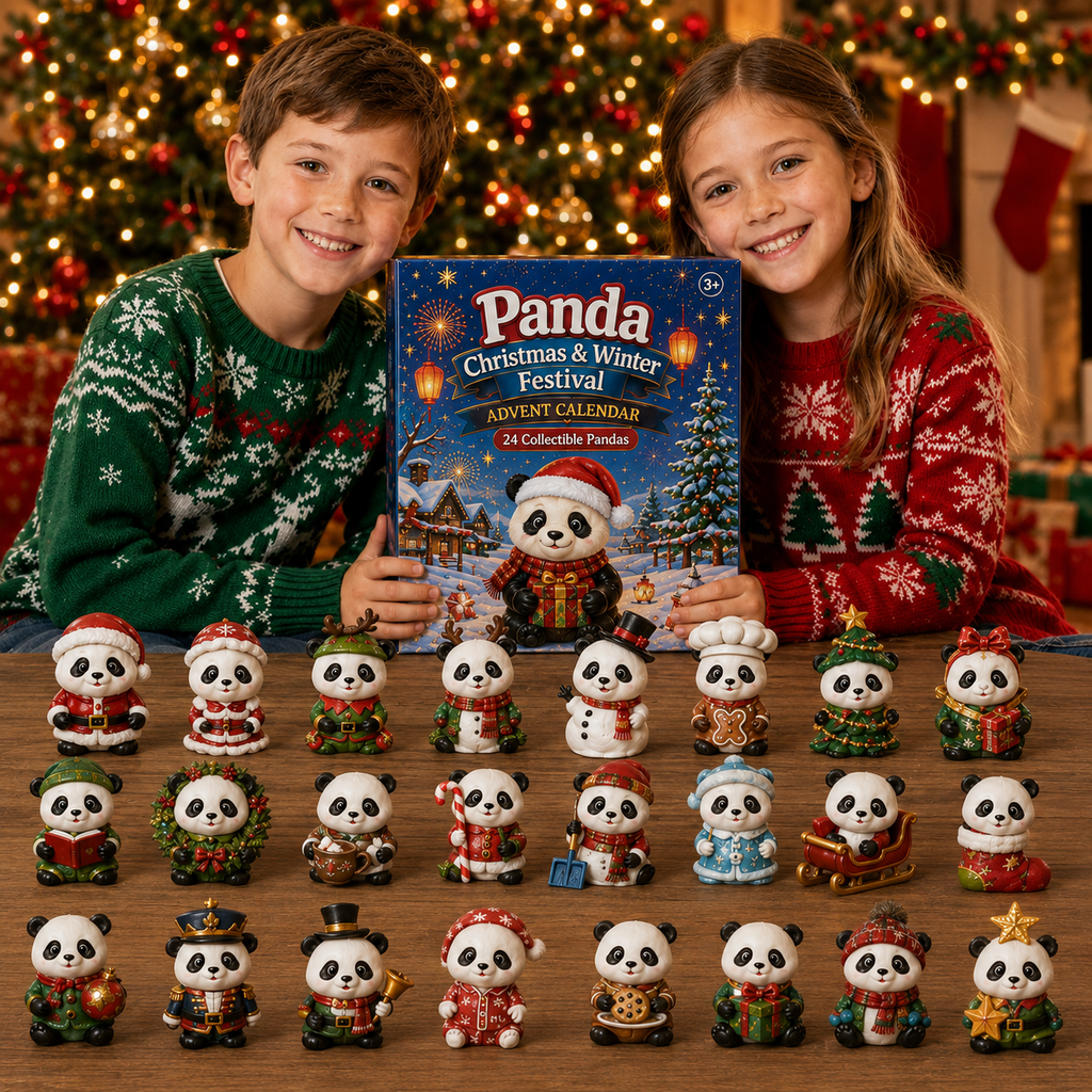 Panda Advent Calendar 2026 with 24 Collectible Pandas