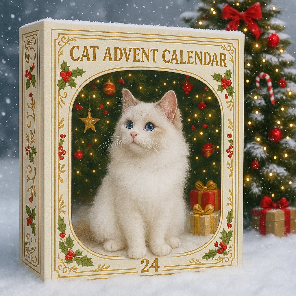 Cat advent calendar Christmas gift