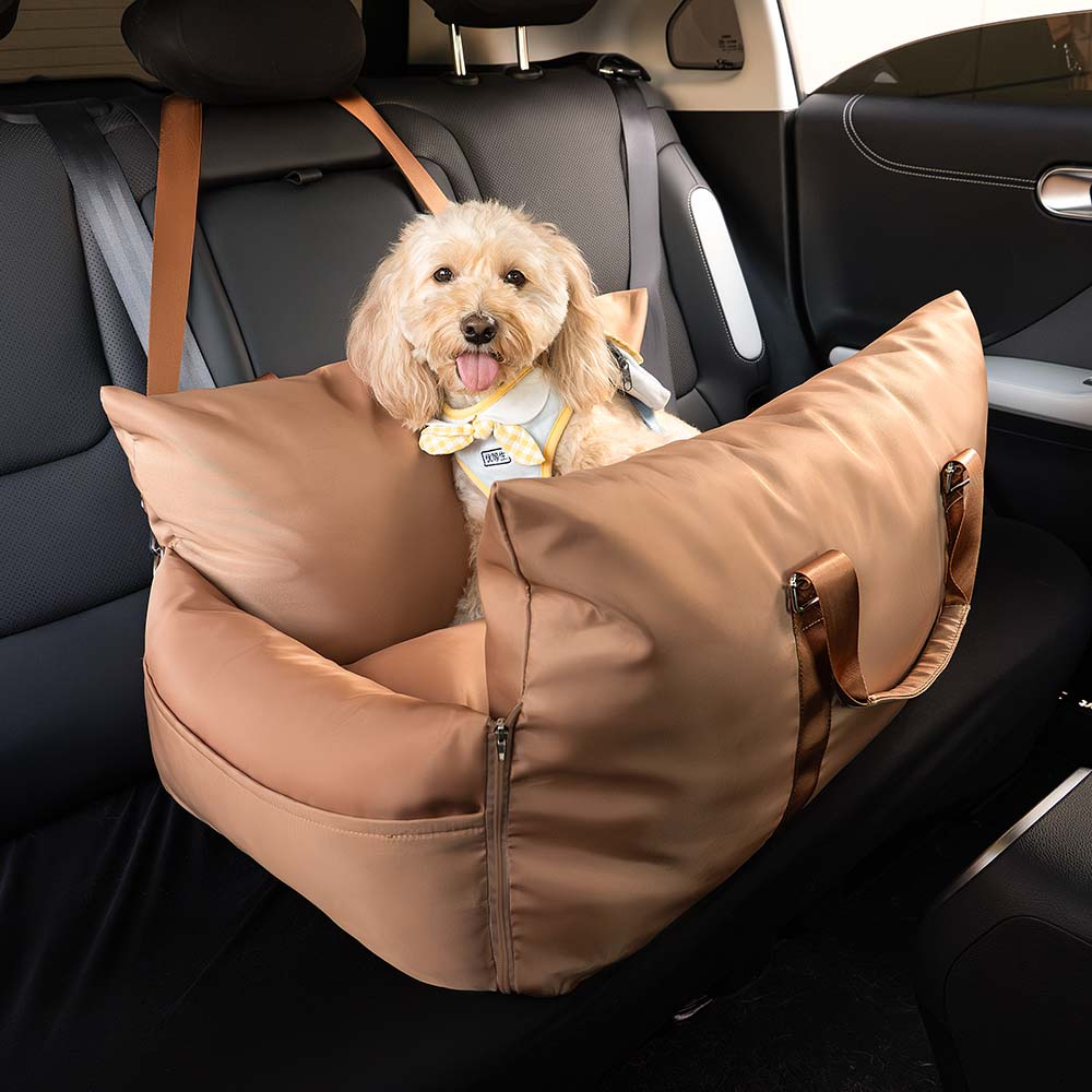 Dog Car Seat Bed | Waterproof Oxford Fabric & Cushioned Design
