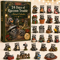 Raccoon Mischief Advent Calendar 2026 with 24 Figurines