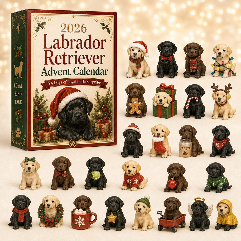 Labrador Advent Calendar 2026 with 24 Collectible Figurines