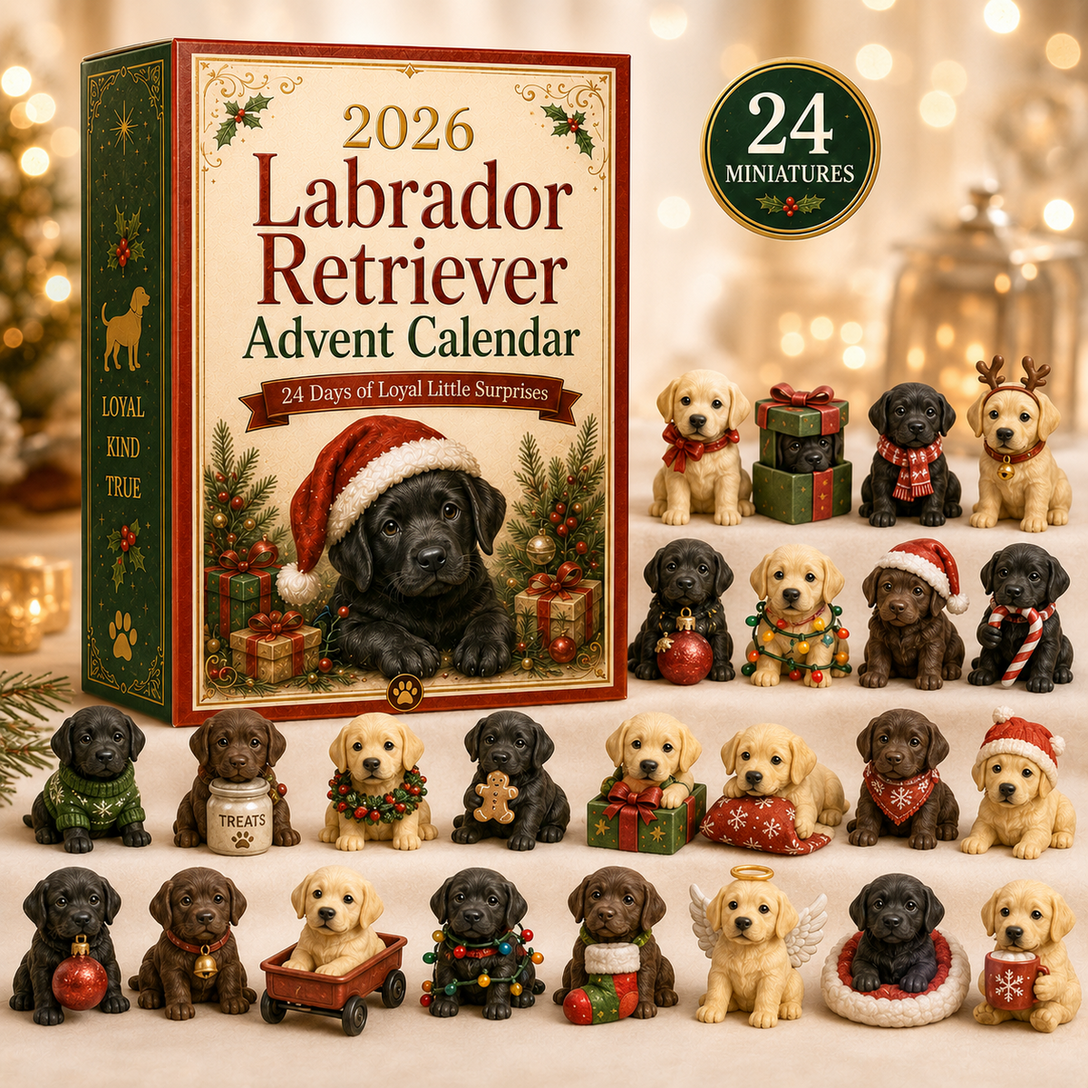 Complete Labrador figurine collection