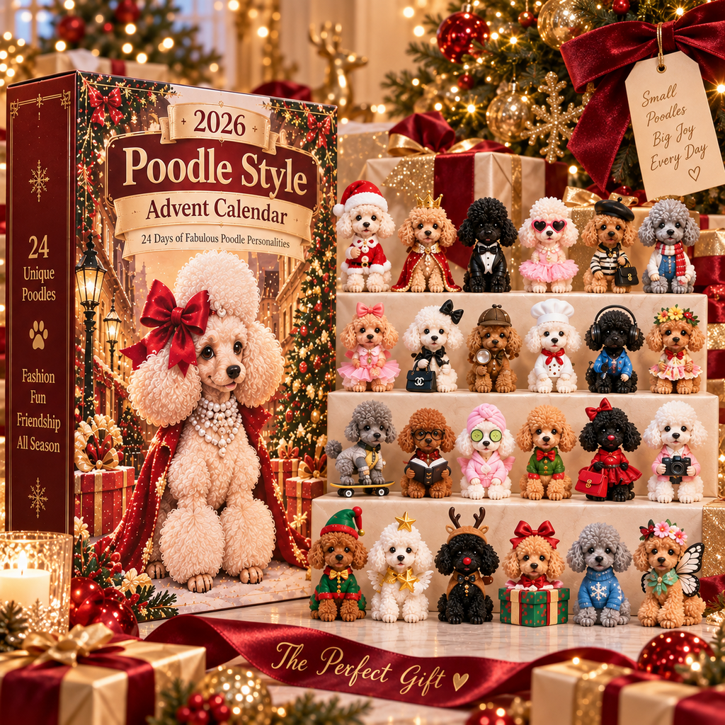 Poodle figurine detail