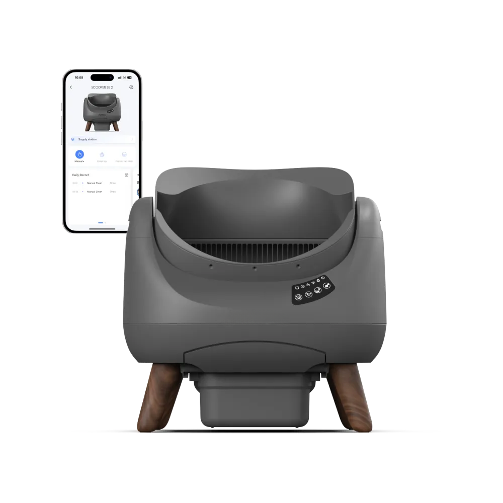 Open Self-Cleaning Litter Box for Multi-Cat Households – Automatic Waste Cleaning & Odor Control