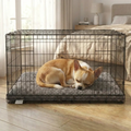 Dog Crate Bed - Memory Foam, Water-Resistant Chenille Cover