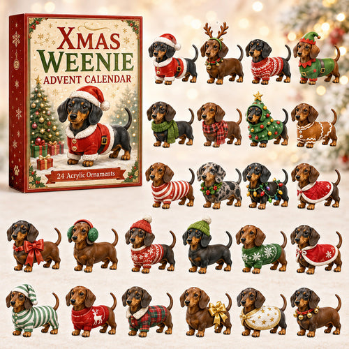 2026 Christmas Dachshund Advent Calendar – 24 Festive Collectibles for Dog Lovers 0