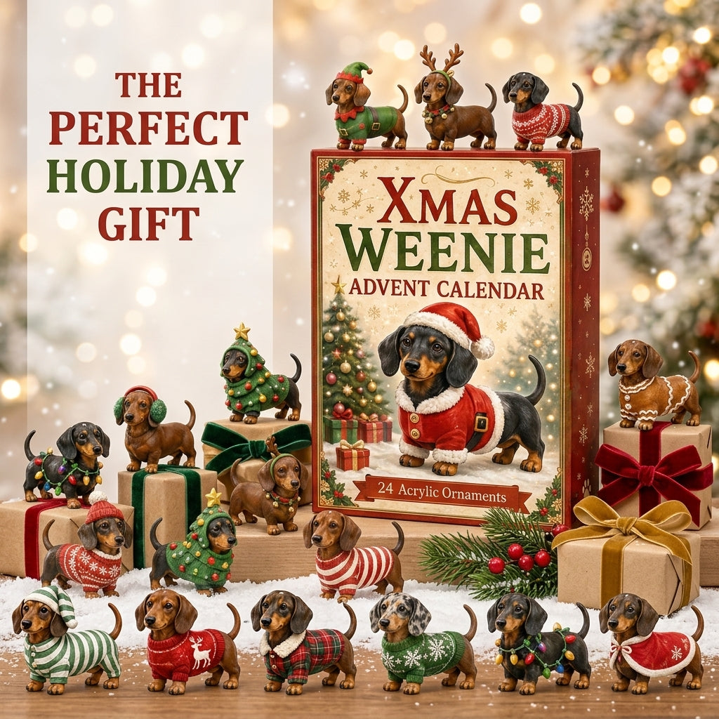 2026 Christmas Dachshund Advent Calendar – 24 Festive Collectibles for Dog Lovers 4
