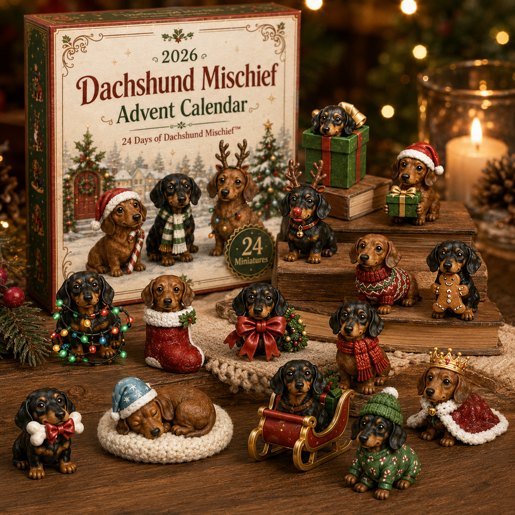 2026 Dachshund Mischief Advent Calendar - 24 Days of Festive Doxie Surprises for Holiday Countdown 3