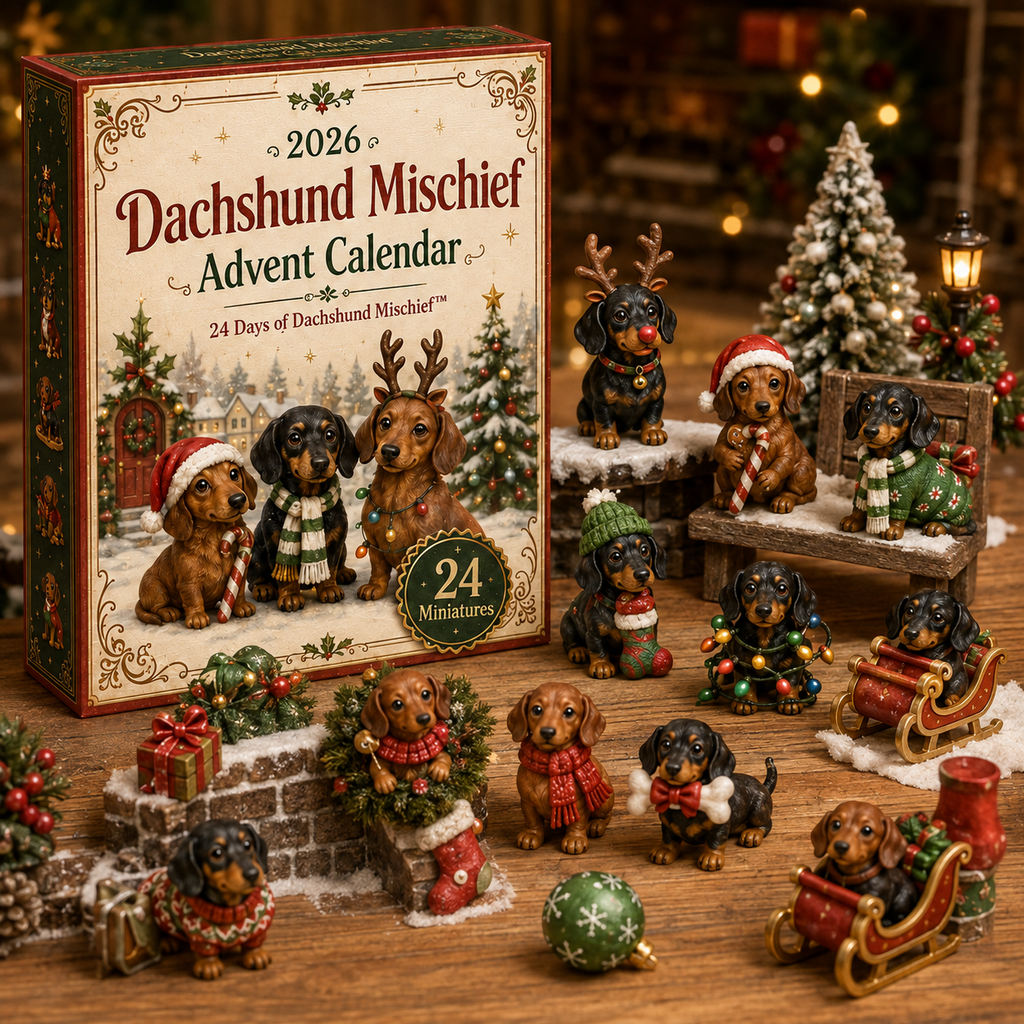 2026 Dachshund Mischief Advent Calendar - 24 Days of Festive Doxie Surprises for Holiday Countdown 6