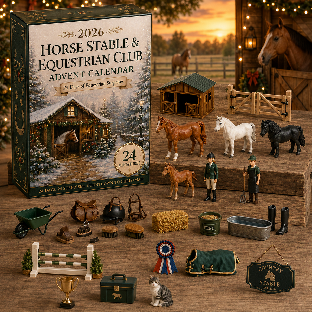 2026 Equestrian Life Advent Calendar - 24 Days of Horse Stable Surprises for Equestrian Enthusiasts 5