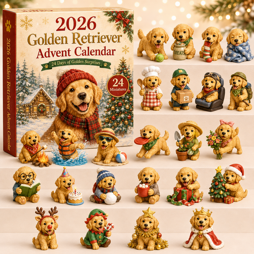 2026 Golden Retriever Advent Calendar – 24 Days of Festive Dog Surprises 0