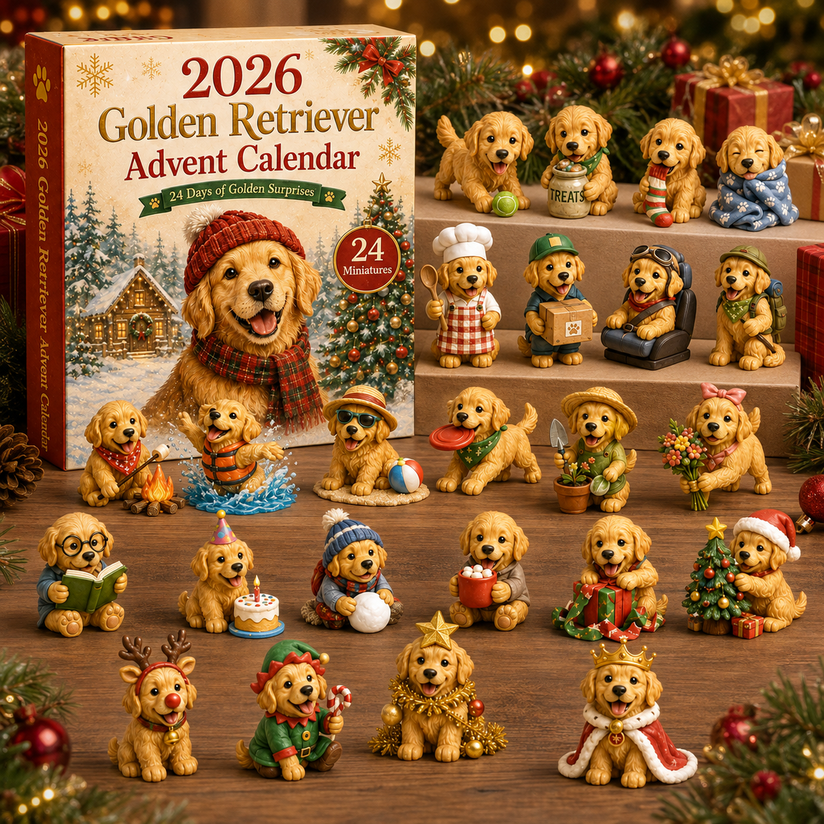 2026 Golden Retriever Advent Calendar – 24 Days of Festive Dog Surprises 2