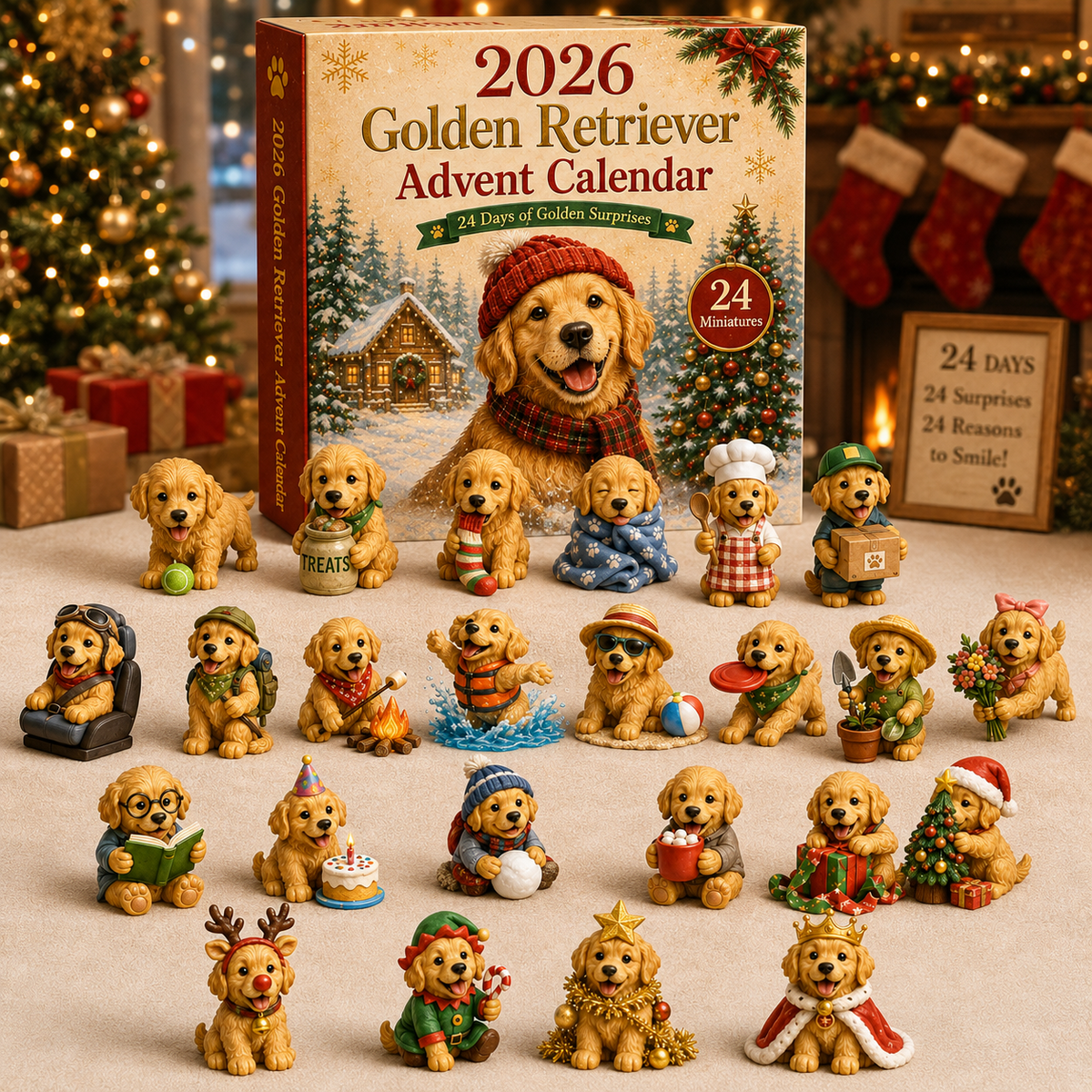 2026 Golden Retriever Advent Calendar – 24 Days of Festive Dog Surprises 4