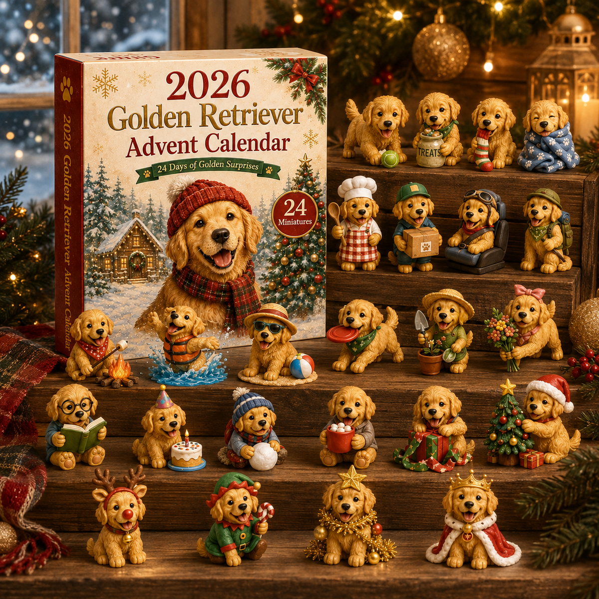 2026 Golden Retriever Advent Calendar – 24 Days of Festive Dog Surprises 5