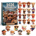 2026 Highland Cow Advent Calendar | 24 Unique Collectible Figurines for Festive Holiday Fun 0