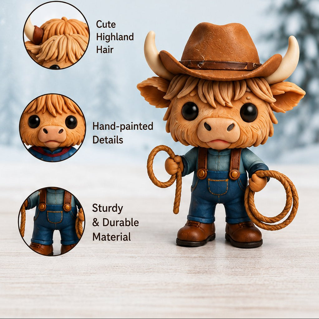 2026 Highland Cow Advent Calendar | 24 Unique Collectible Figurines for Festive Holiday Fun 4