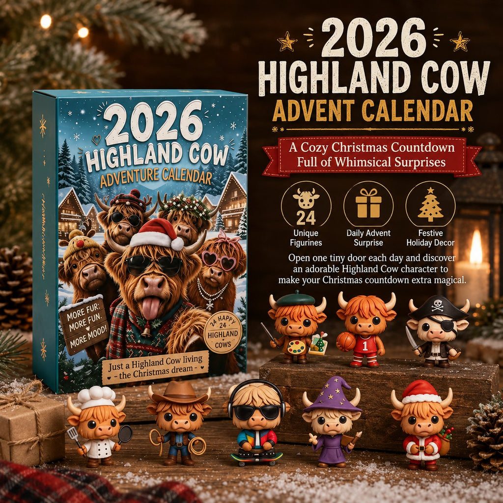 2026 Highland Cow Advent Calendar | 24 Unique Collectible Figurines for Festive Holiday Fun 5