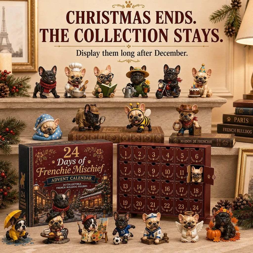 24-Day French Bulldog Christmas Advent Calendar - Collect Unique Frenchie Characters with Daily Holiday Surprises 4