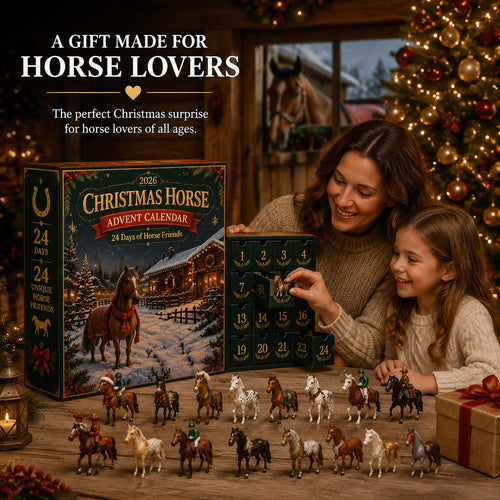 24-Day Horse Friends Advent Calendar - Festive Equestrian Holiday Cheer 1