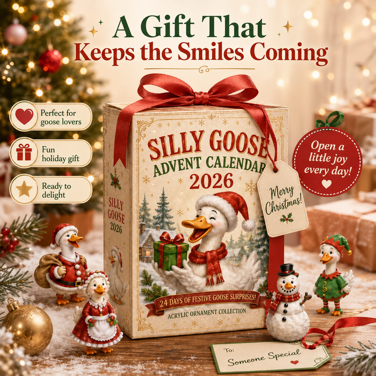 24 Days of Silly Goose Magic™ Christmas Advent Calendar 2026 - Festive Countdown with Daily Surprises 4
