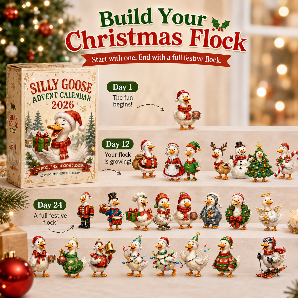 24 Days of Silly Goose Magic™ Christmas Advent Calendar 2026 - Festive Countdown with Daily Surprises 5