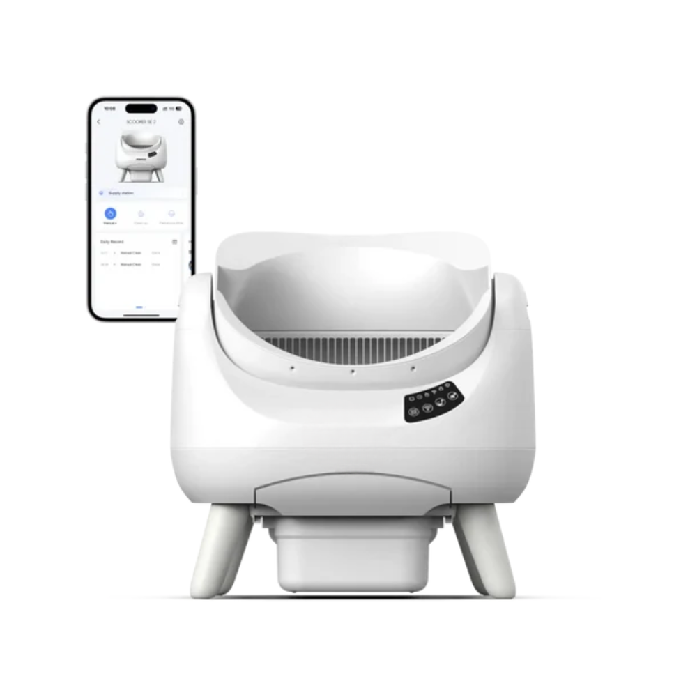 Open Self-Cleaning Litter Box for Multi-Cat Households – Automatic Waste Cleaning & Odor Control