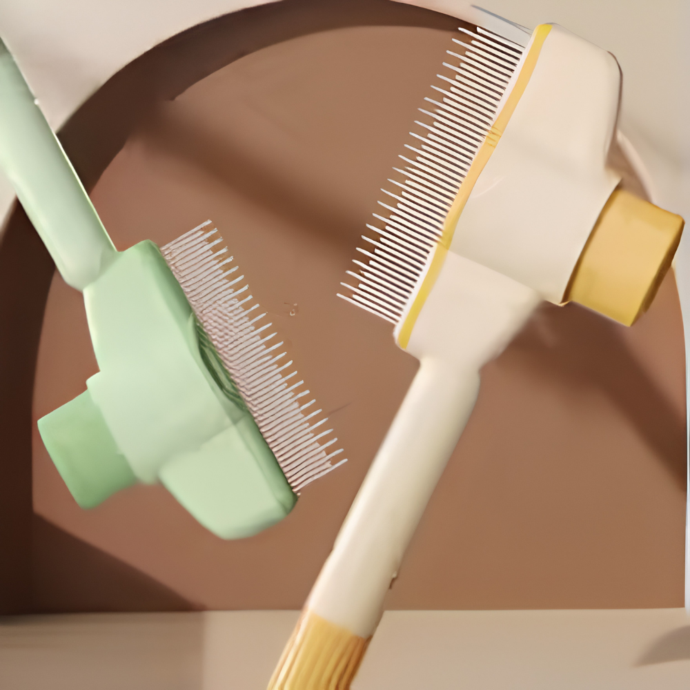 Pet Groomer Brush - Dual-Sided Design, Ergonomic Handle