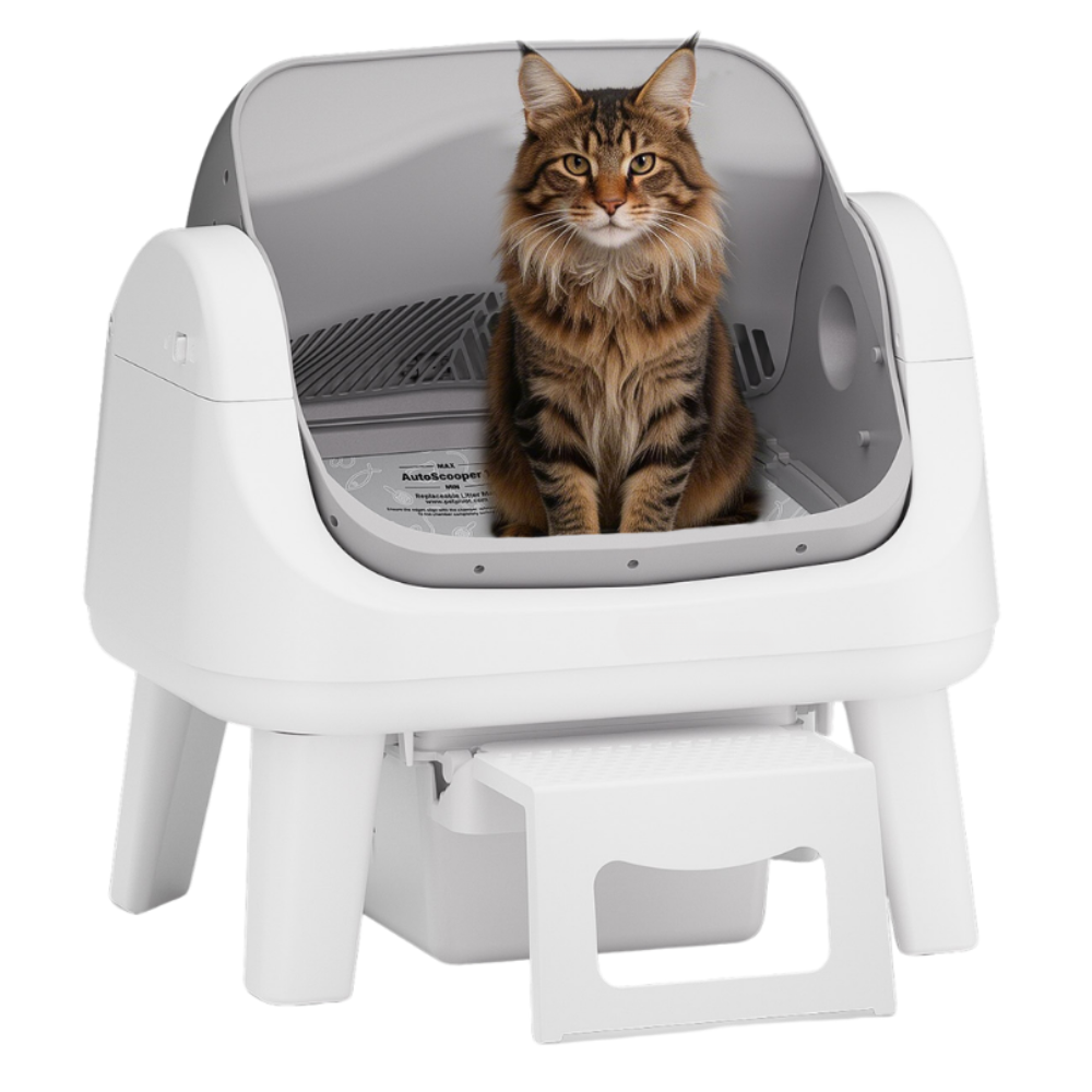 Automatic Cat Litter Box - Infrared Sensors & Sealed Waste Drawer