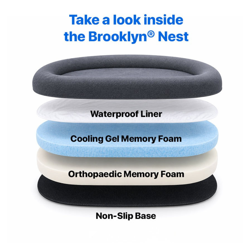 Dog Bed | Orthopaedic Memory Foam, Cooling Gel Technology