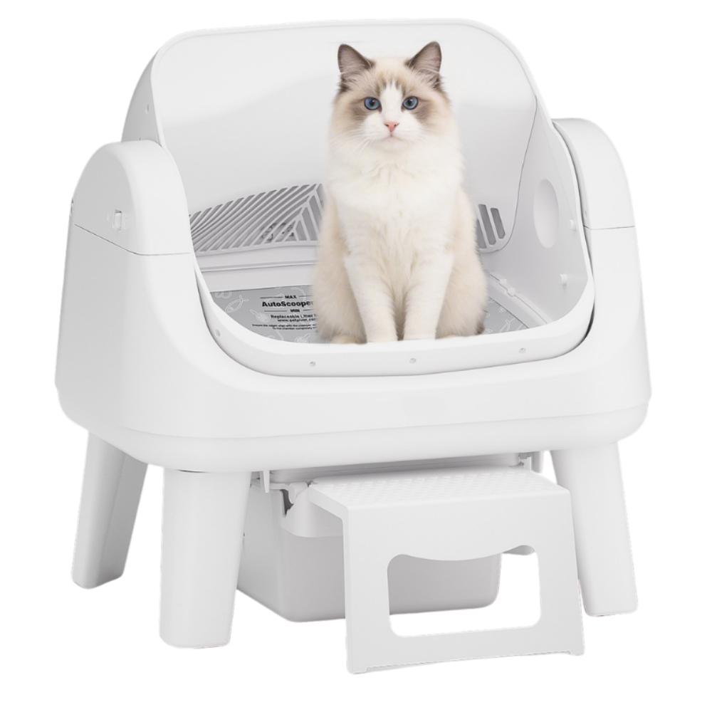 Automatic Cat Litter Box - Infrared Sensors & Sealed Waste Drawer
