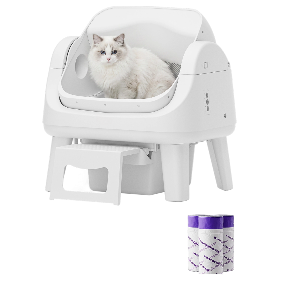 Automatic Cat Litter Box - Infrared Sensors & Sealed Waste Drawer