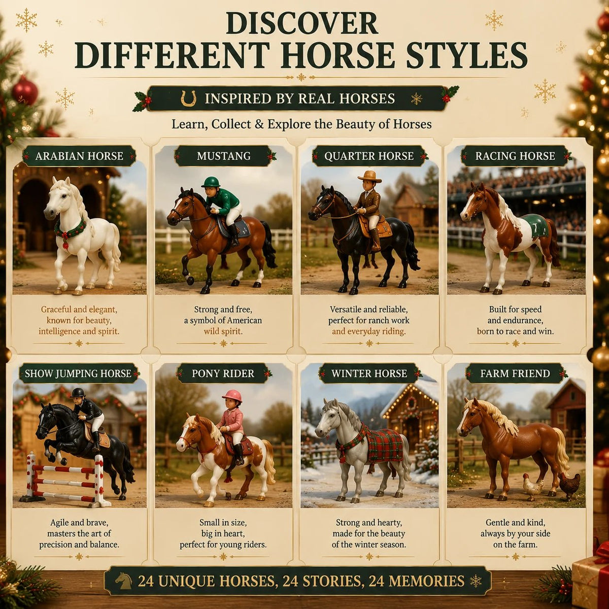 Christmas horse advent calendar gift