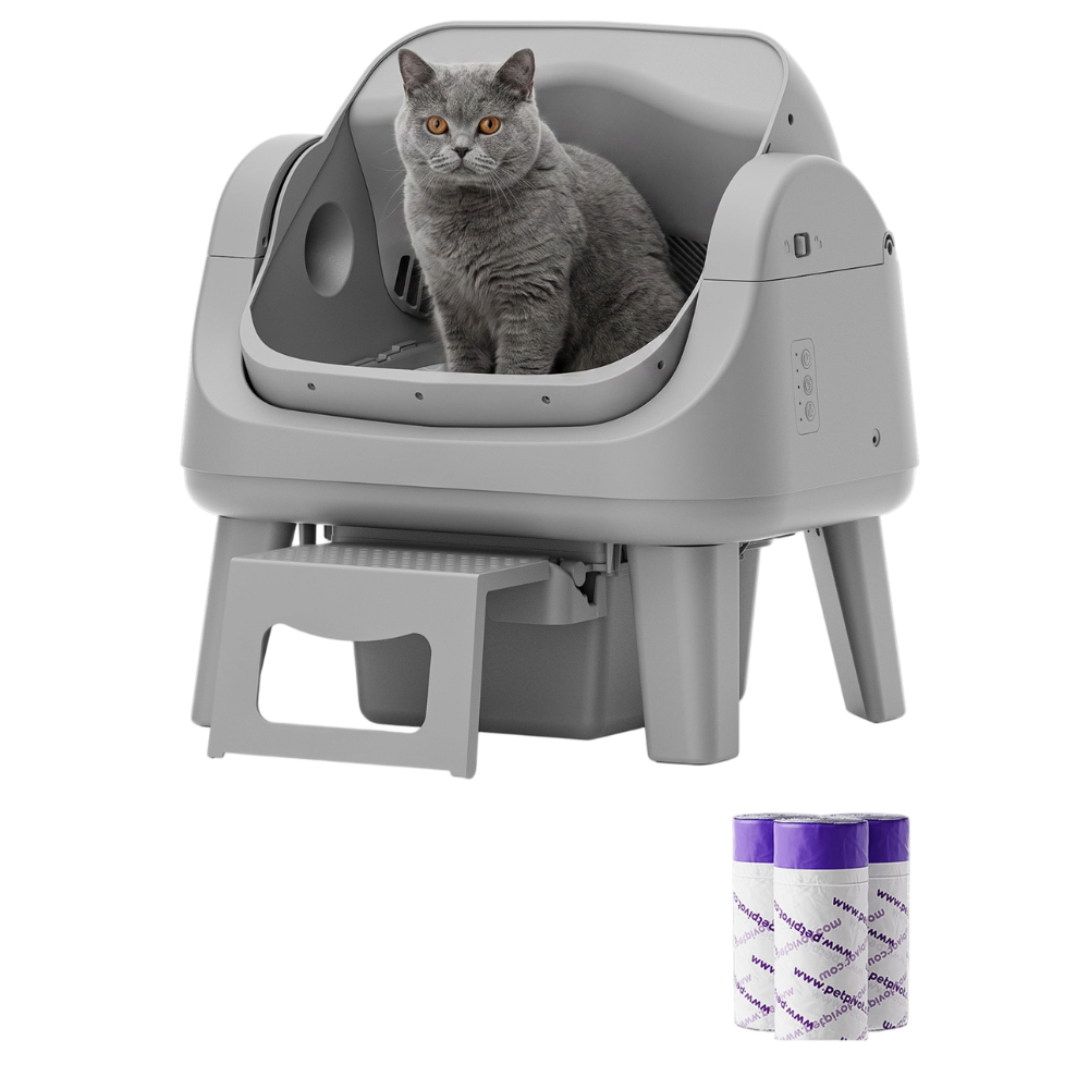 Automatic Cat Litter Box - Infrared Sensors & Sealed Waste Drawer
