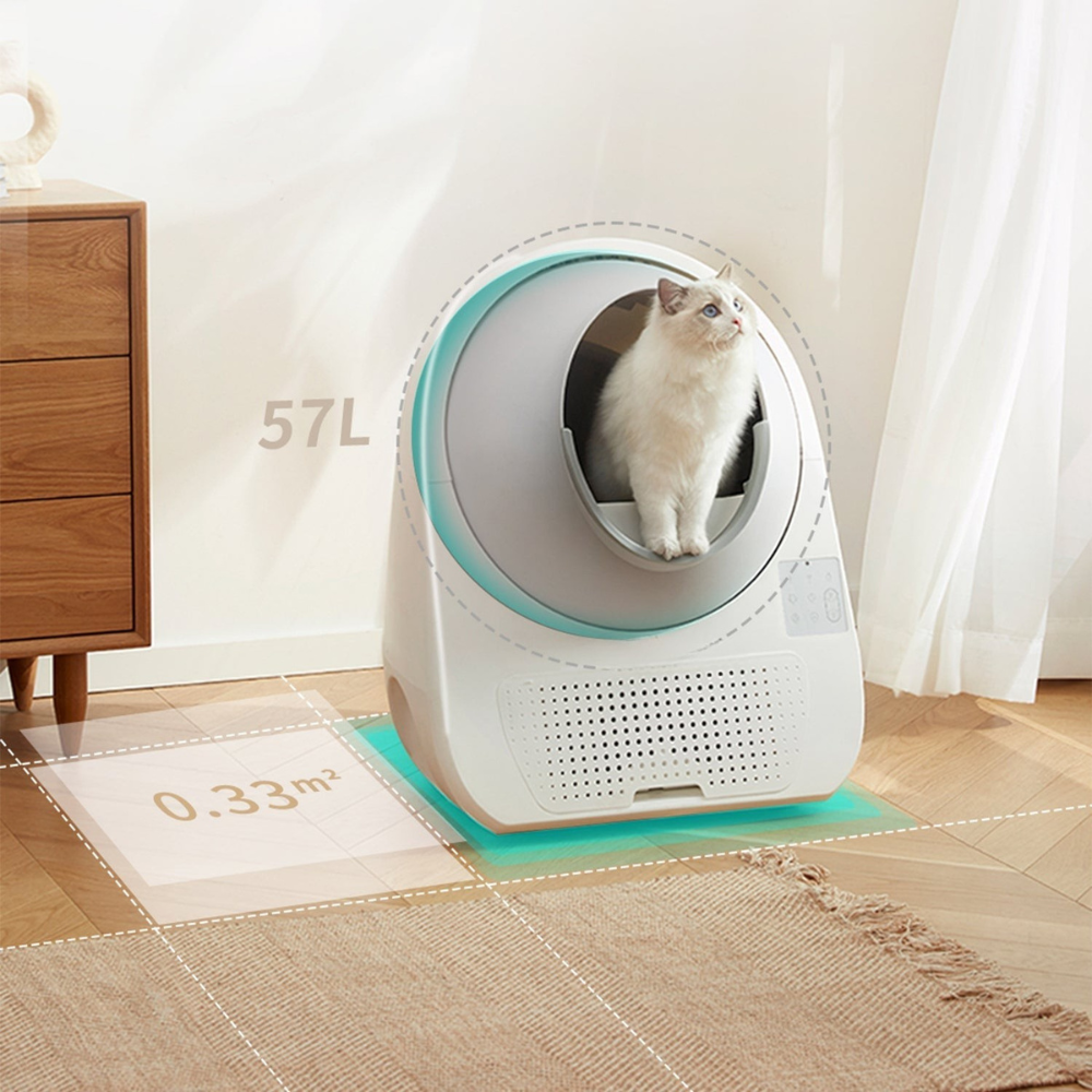 Self-Cleaning Litter Box with Automatic Scooper & Pro-X Ramp Set