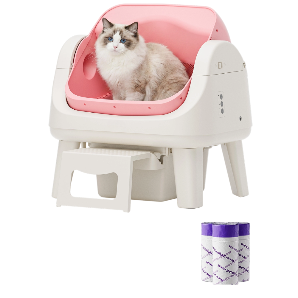 Automatic Cat Litter Box - Infrared Sensors & Sealed Waste Drawer