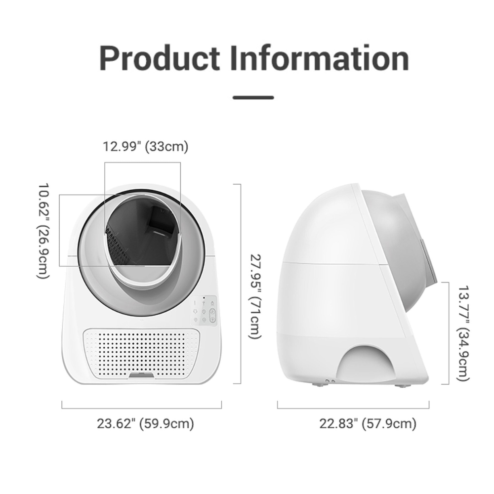 Self-Cleaning Litter Box with Automatic Scooper & Pro-X Ramp Set