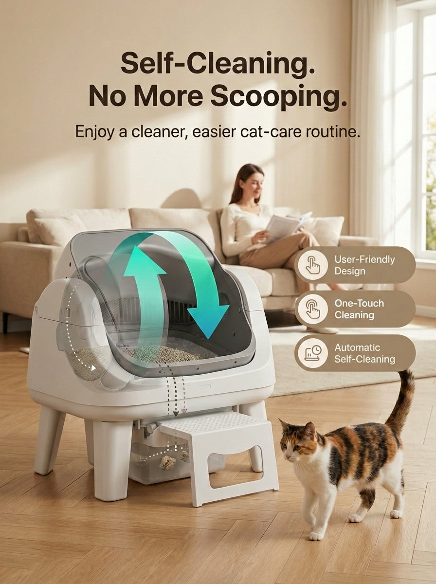 Automatic Cat Litter Box | Infrared Sensors, Safety Features 6