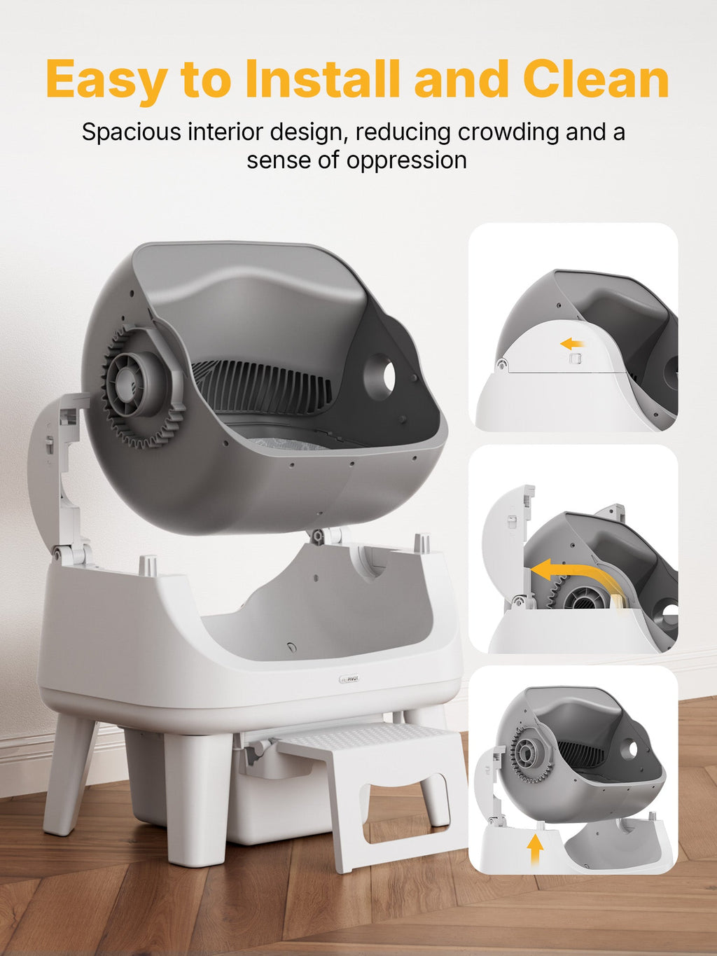 Automatic Cat Litter Box | Infrared Sensors, Safety Features 9