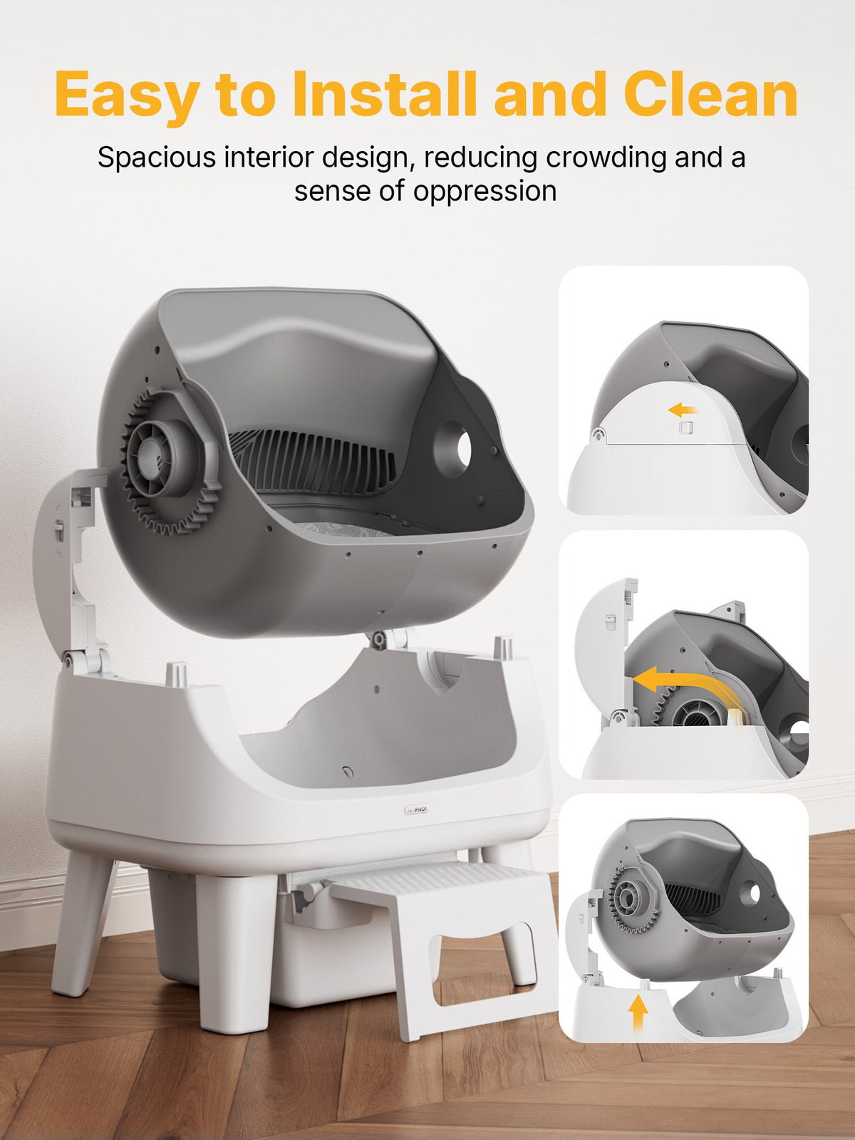 Automatic Cat Litter Box | Infrared Sensors, Safety Features 9