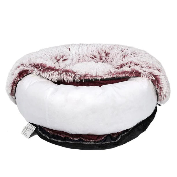 Calming Dog Bed with Removable Cover, Soft Anxiety Relief Pet Bed for Large Dogs and Cats 10