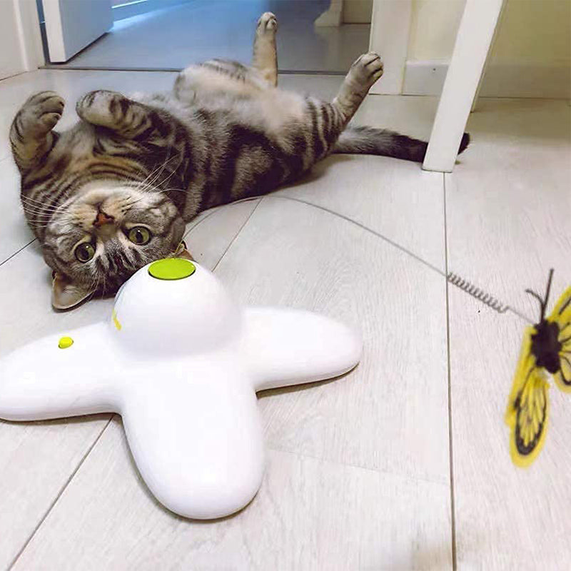 Cat Toy | Interactive Butterfly Teaser, 360-Degree Rotation 2