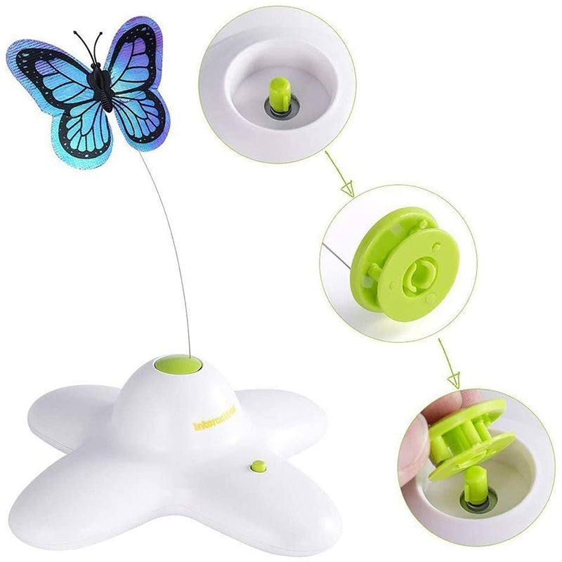Cat Toy | Interactive Butterfly Teaser, 360-Degree Rotation 5