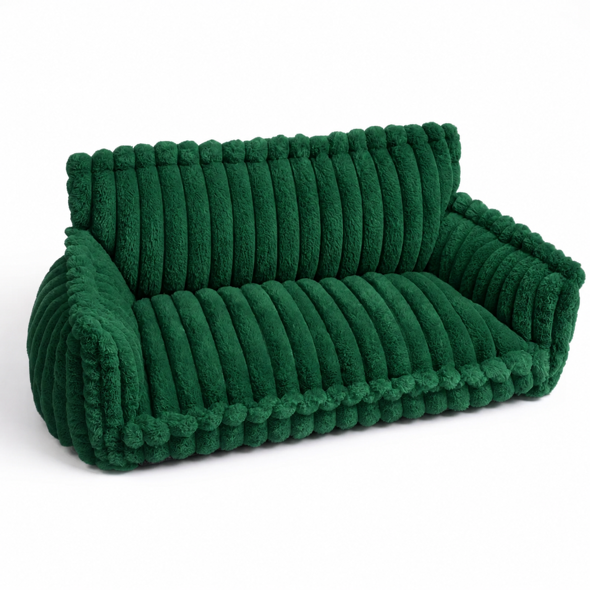 Fluffy Orthopaedic Dog Bed with Headrest