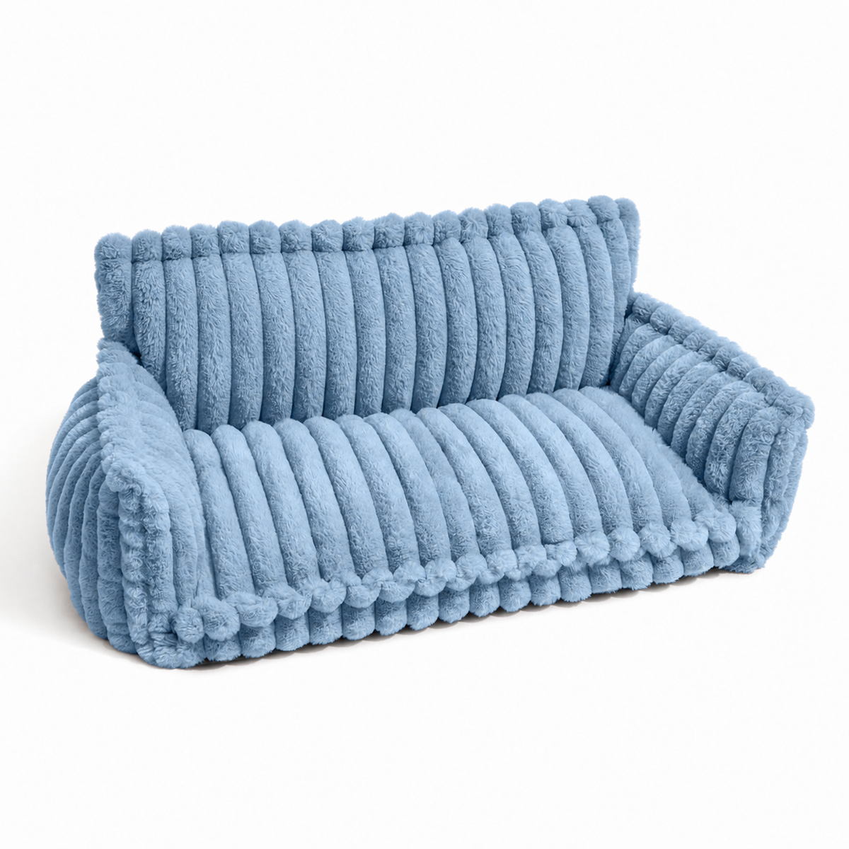 Fluffy Orthopaedic Dog Bed with Headrest