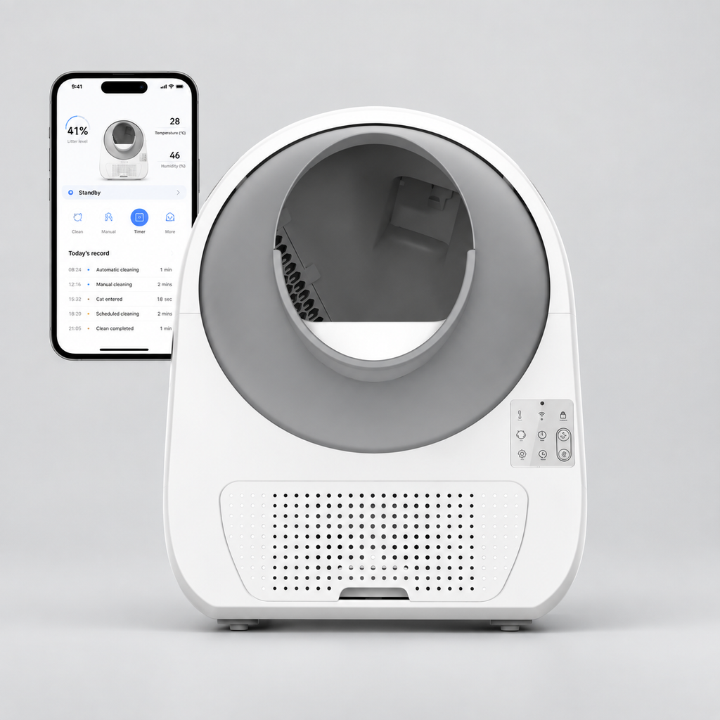 AutoScoop Pro-X | Self-Cleaning Cat Litter Box with Odor Control & App Connectivity