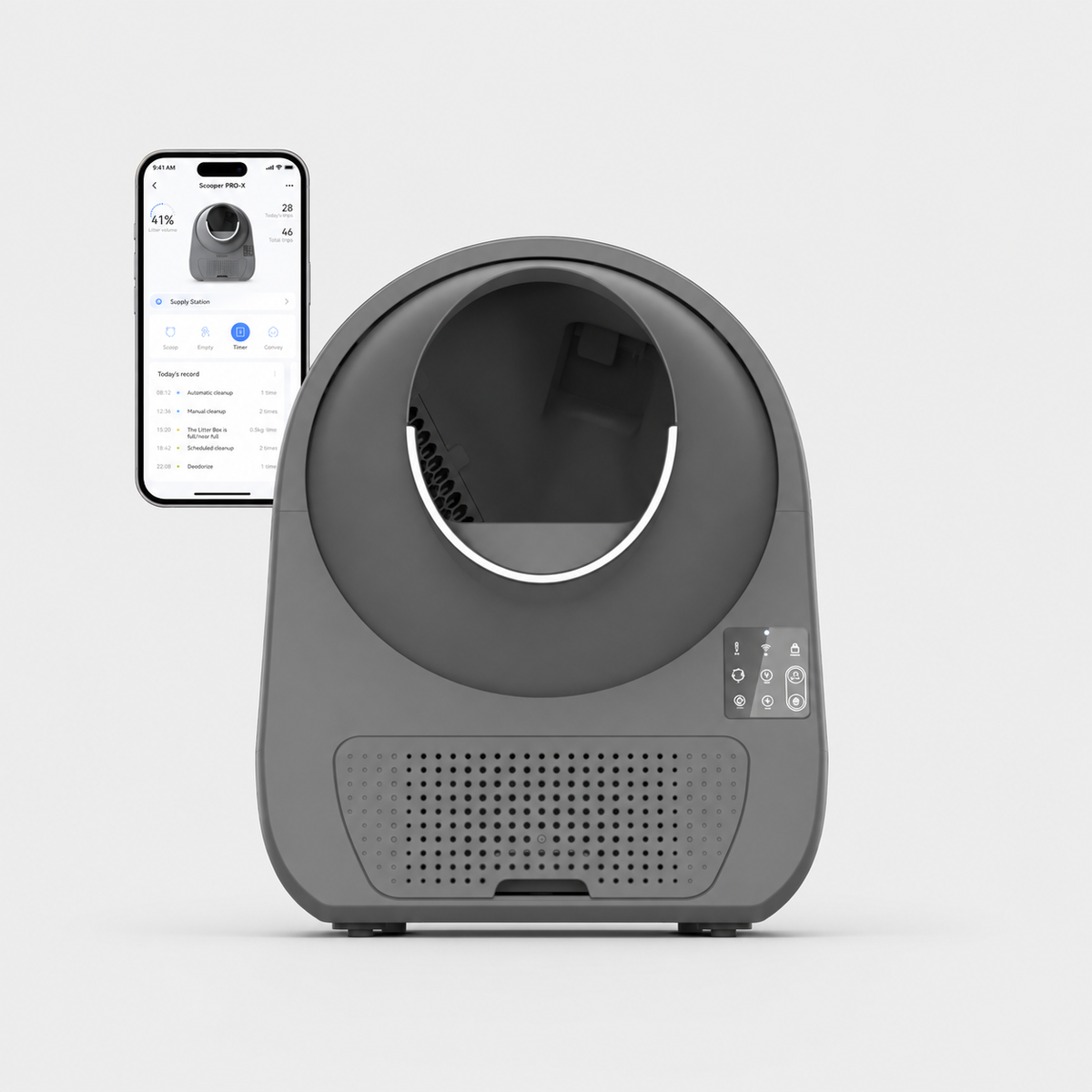 AutoScoop Pro-X | Self-Cleaning Cat Litter Box with Odor Control & App Connectivity