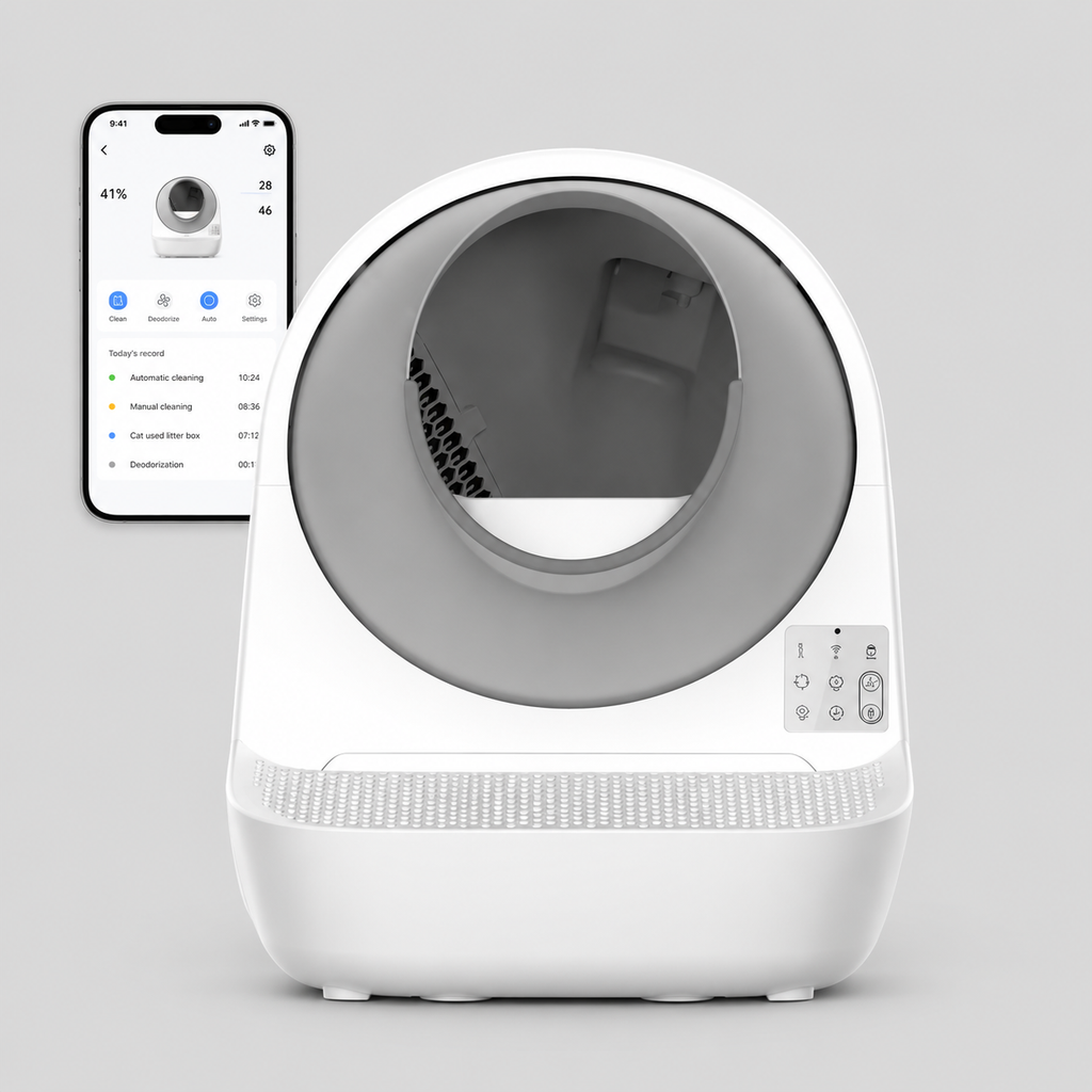 AutoScoop Pro-X | Self-Cleaning Cat Litter Box with Odor Control & App Connectivity