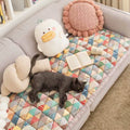 Couch Cover | Handmade Quilted Design, 100% Cotton Fabric 0