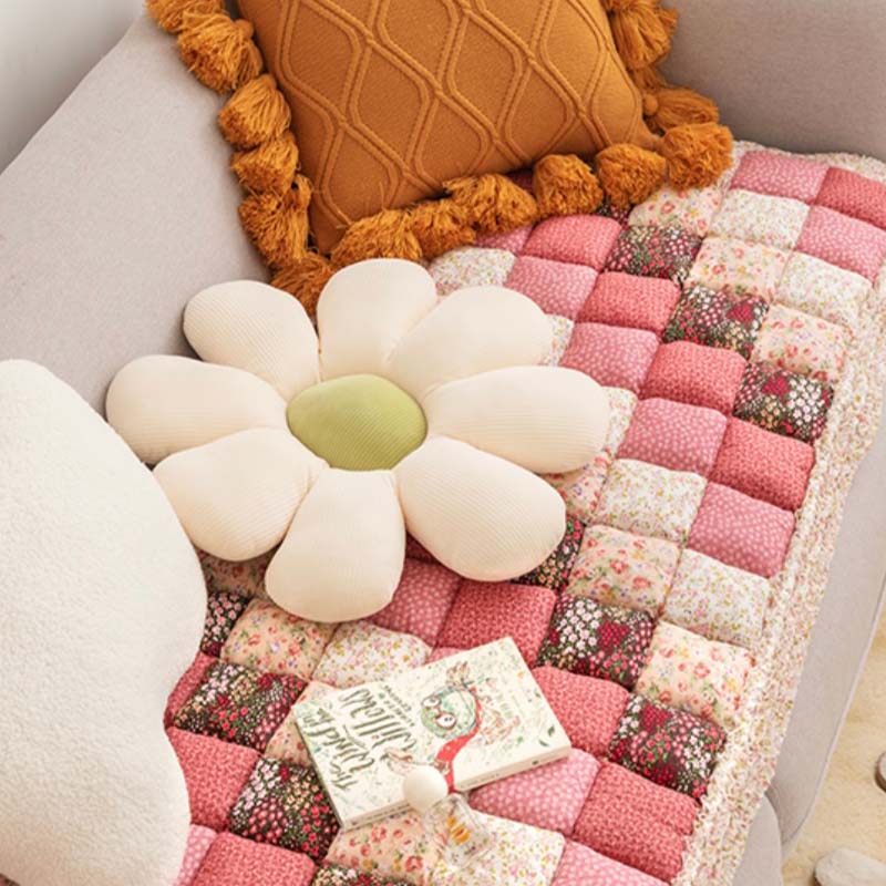 Couch Cover | Handmade Quilted Design, 100% Cotton Fabric 7