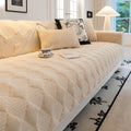 Couch Cover | Plush Velvet, Star-Pattern Quilted Non-Slip 0